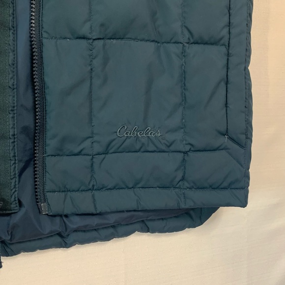 CABELA’S Blue Goose Down Puffer Vest Size Small - Picture 5 of 6